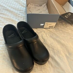 Dansko Black Slip-On Clogs